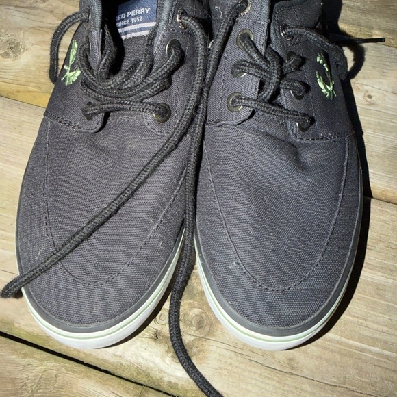 Men’s Fred Perry Trainers Casual Canvas Shoe Size Uk 6.5 US 7,5 - Picture 7 of 9